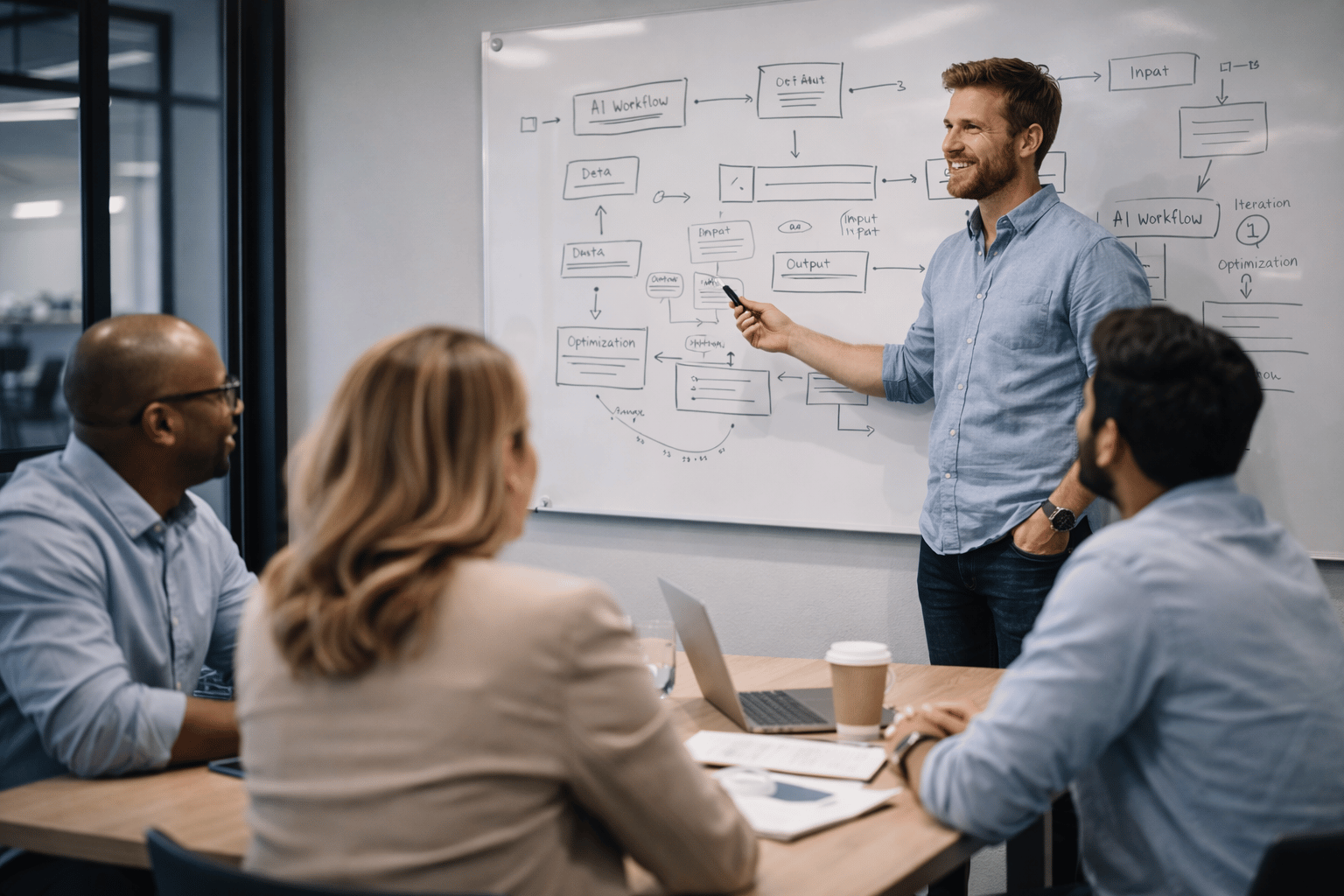 Team collaboration on AI strategies